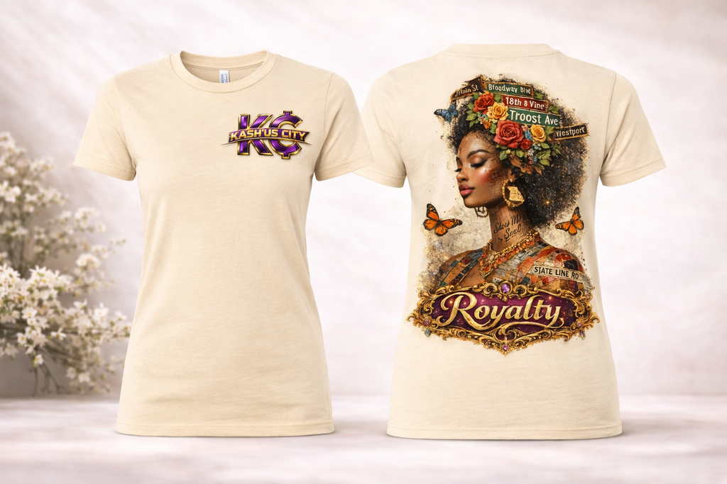 Women's Kash'Us City's Royalty Mindset Tee