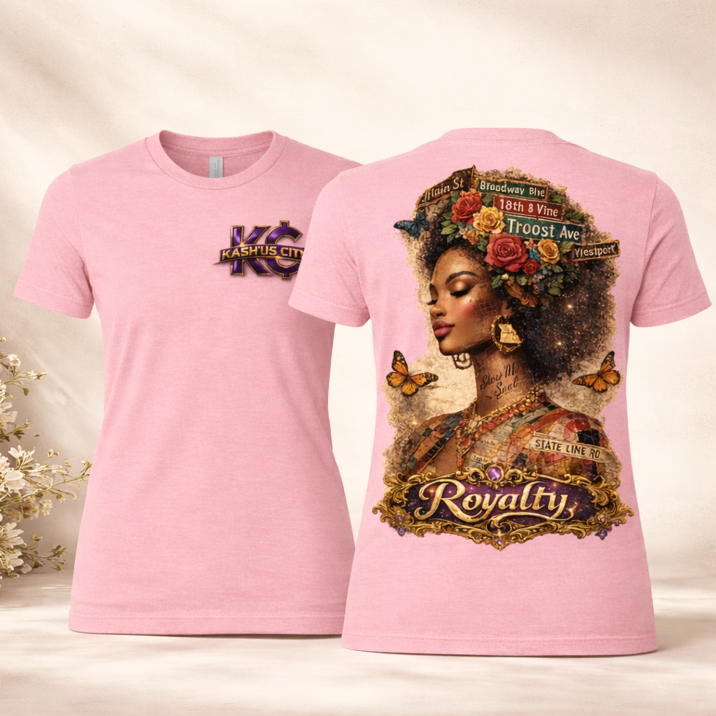 Women's Kash'Us City's Royalty Mindset Tee