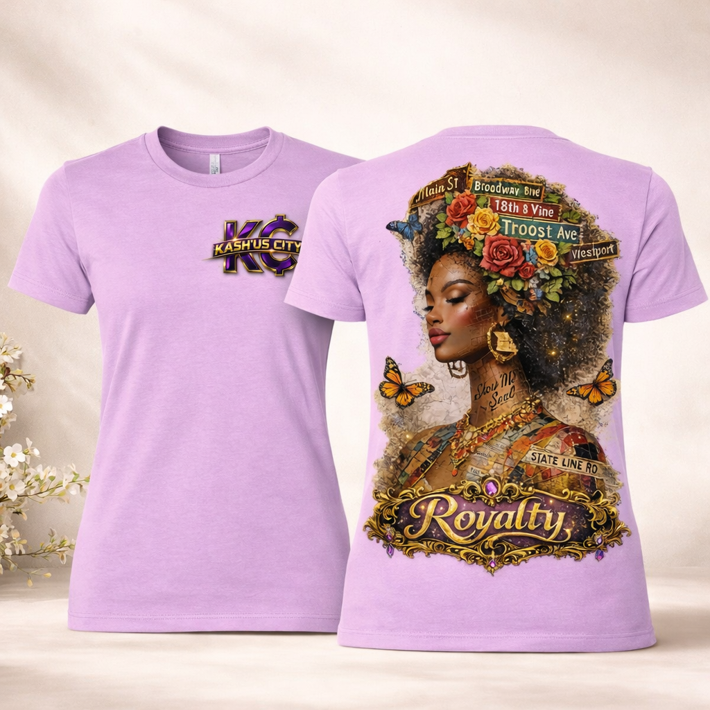Women's Kash'Us City's Royalty Mindset Tee