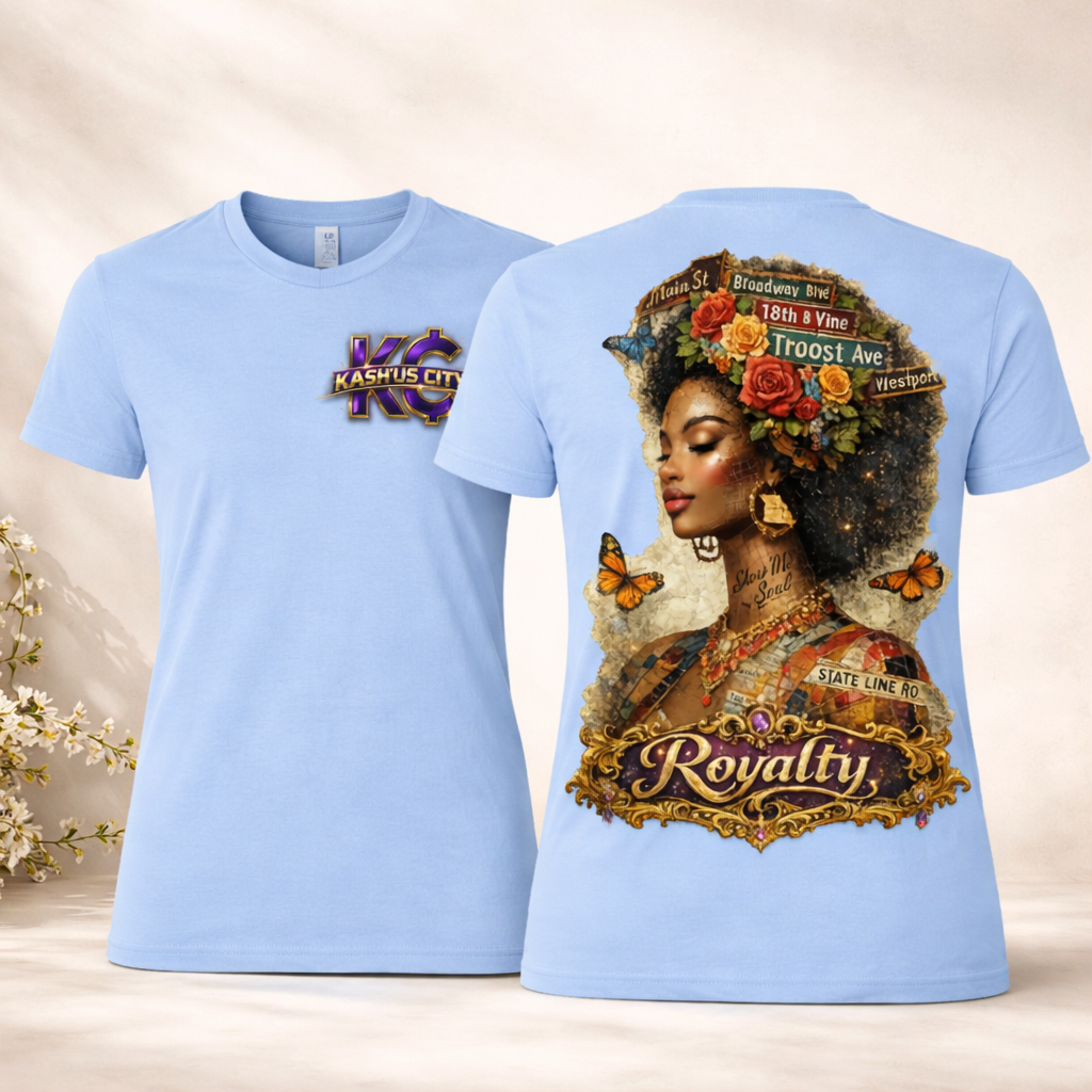 Women's Kash'Us City's Royalty Mindset Tee